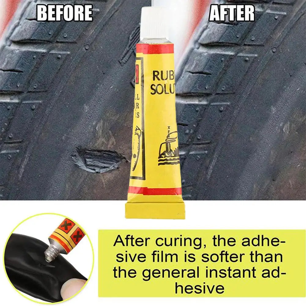 Black Tyre Repair Instant Liquid Strong Rubber Glue Wear-resistant Qme