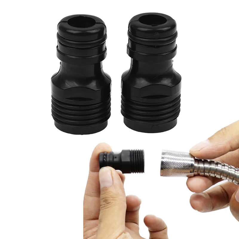 2Pcs 1/2" BSP Threaded Tap Adaptor Garden Water Hose Quick Pipe Connector Fitting Garden Irrigation System Parts Wholesale. Qme