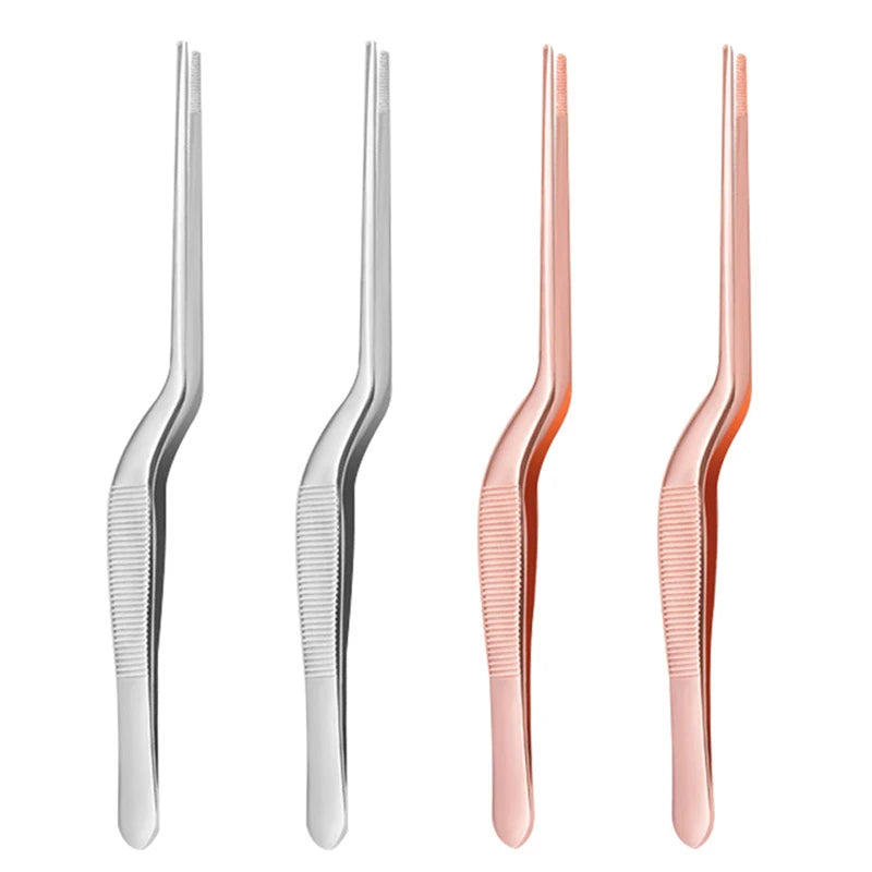 Ear Nose Earpick Wax Removal Forceps Angled Clamp Nasal Tool Curved Qme