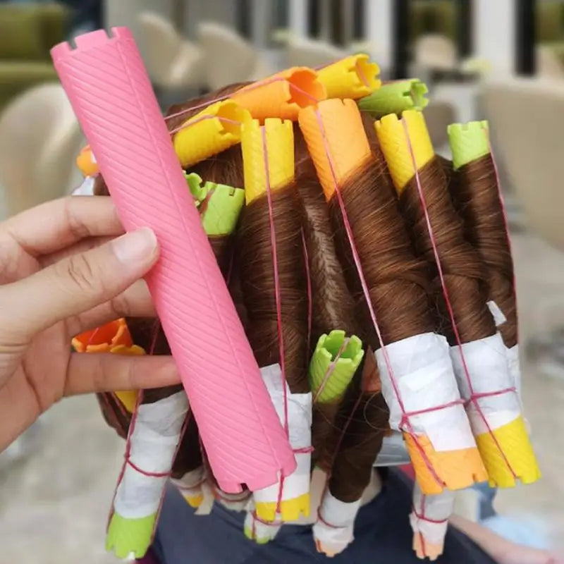 Heatless Hair Curling Rollers Soft Flexible Lazy Curls Styling Tools Qme