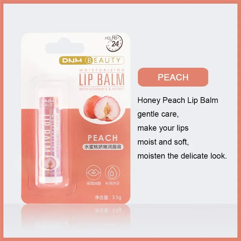 DNM 18 Colors Moisture Lip Balm Nourishes Lips Reduce Lip Lines Long-Lasting Natural Aloe Lipstick Anti Aging Lip Care Lipstick Qme 15