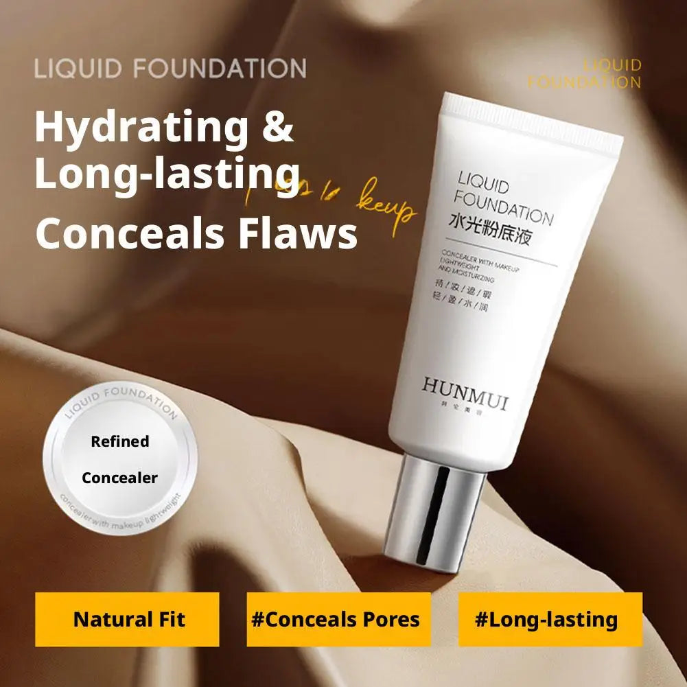 Coverage Liquid Foundation Makeup Super-blendable Moisturizing Gentle Qme