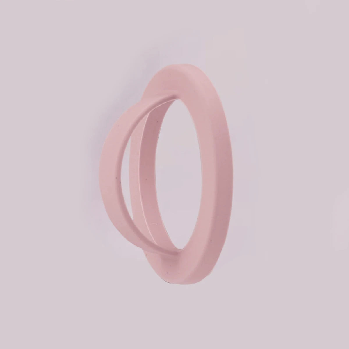 1 Silicone Solid Simple Magnetic Ring Buckle Universal Phone Holder Qme Pink