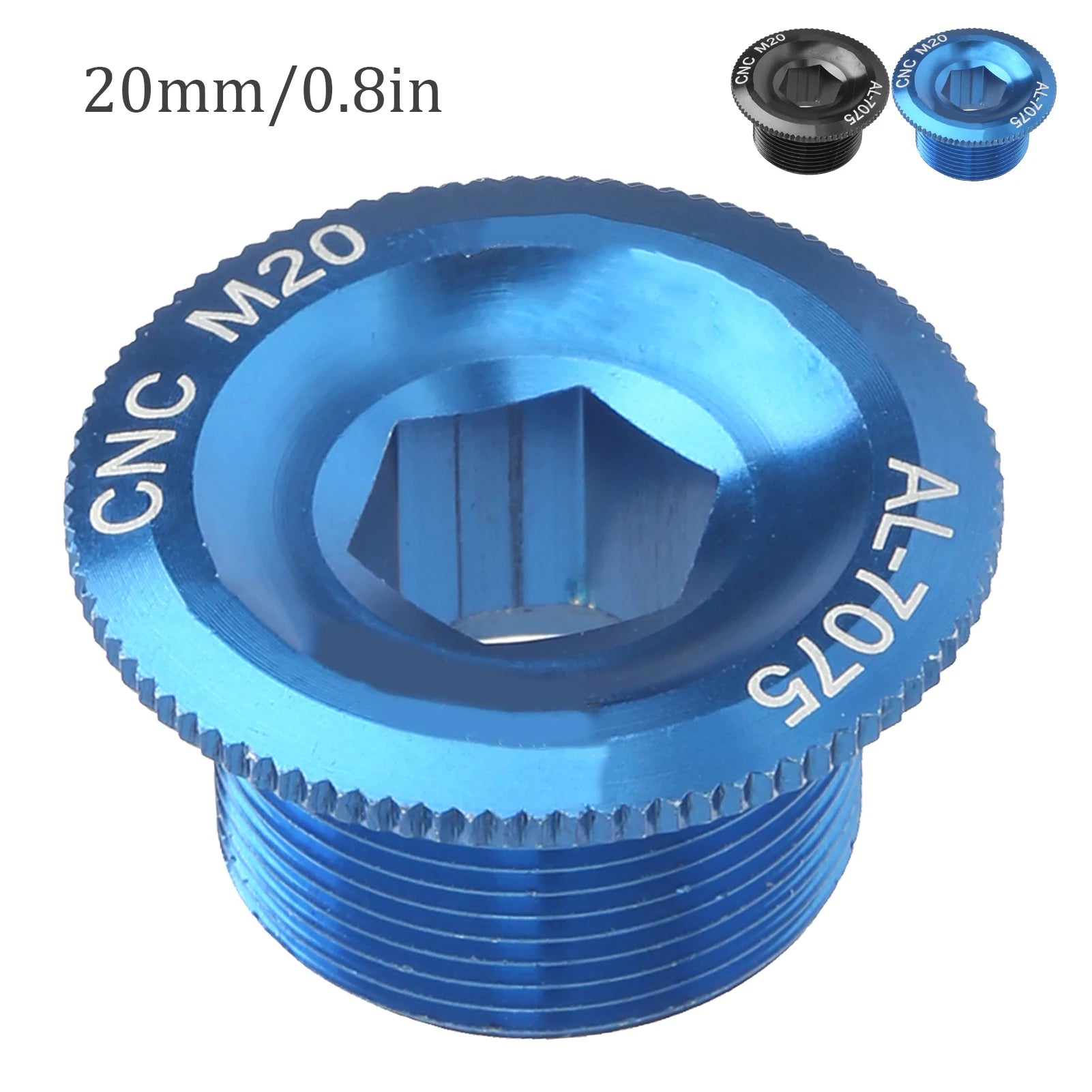 Mountain Bike Crank Arm Fixing Bolts Aluminum Alloy Crankset Screw Cover Crank Arm Fixing Bolts Bike Crank Arm Bolts Qme