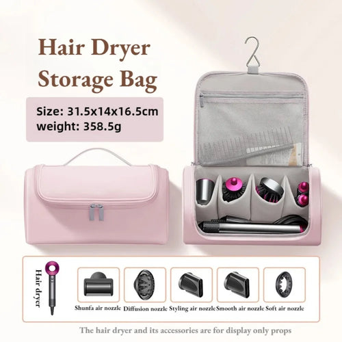 1 Hideable Hook Hair Dryer Case Waterproof Large Capacity Travel Qme