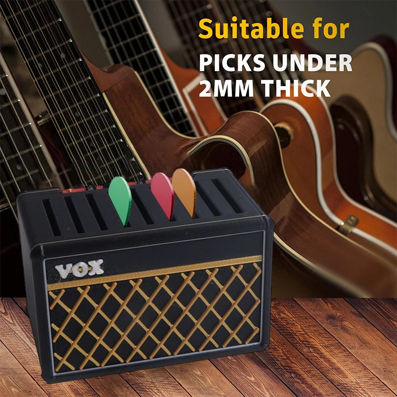User-friendly Guitar Pick Storage Box Display Case Ideal Enthusiasts Qme