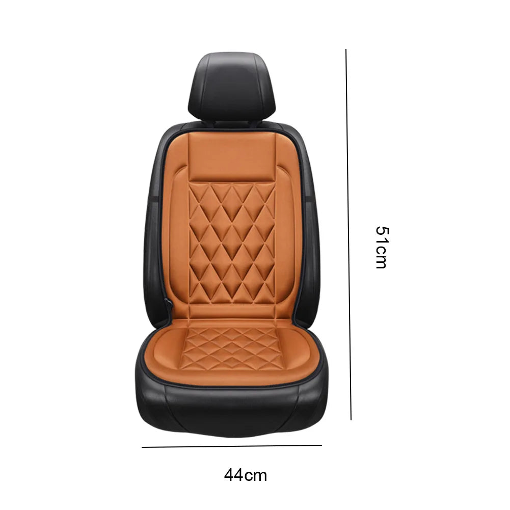 Heated Car Seat Cushion 12V Heating Electric Car Seat Cushion 2 Gear Adjustable Breathable Auto Interior Accessories Qme