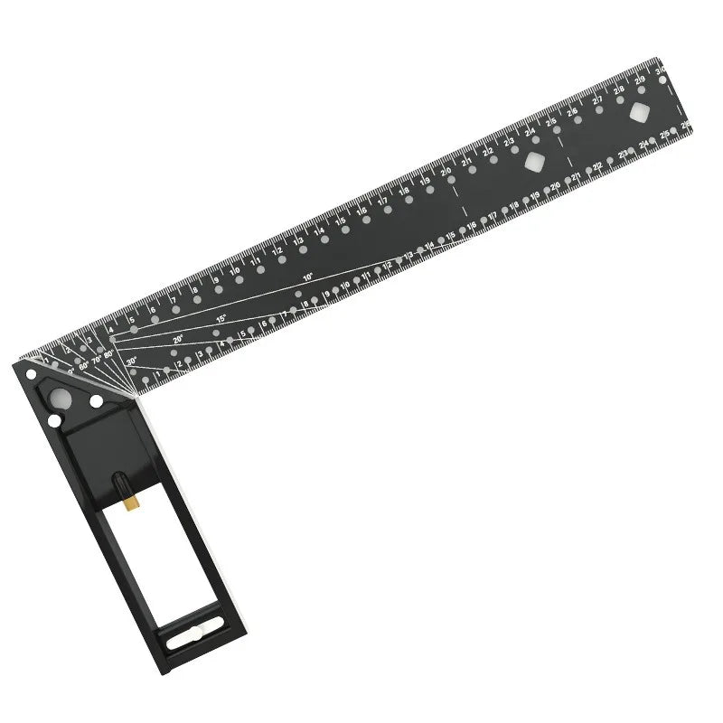 90 Multifunctional Right Angle Ruler Carpentry Specific Precision Qme 30CM