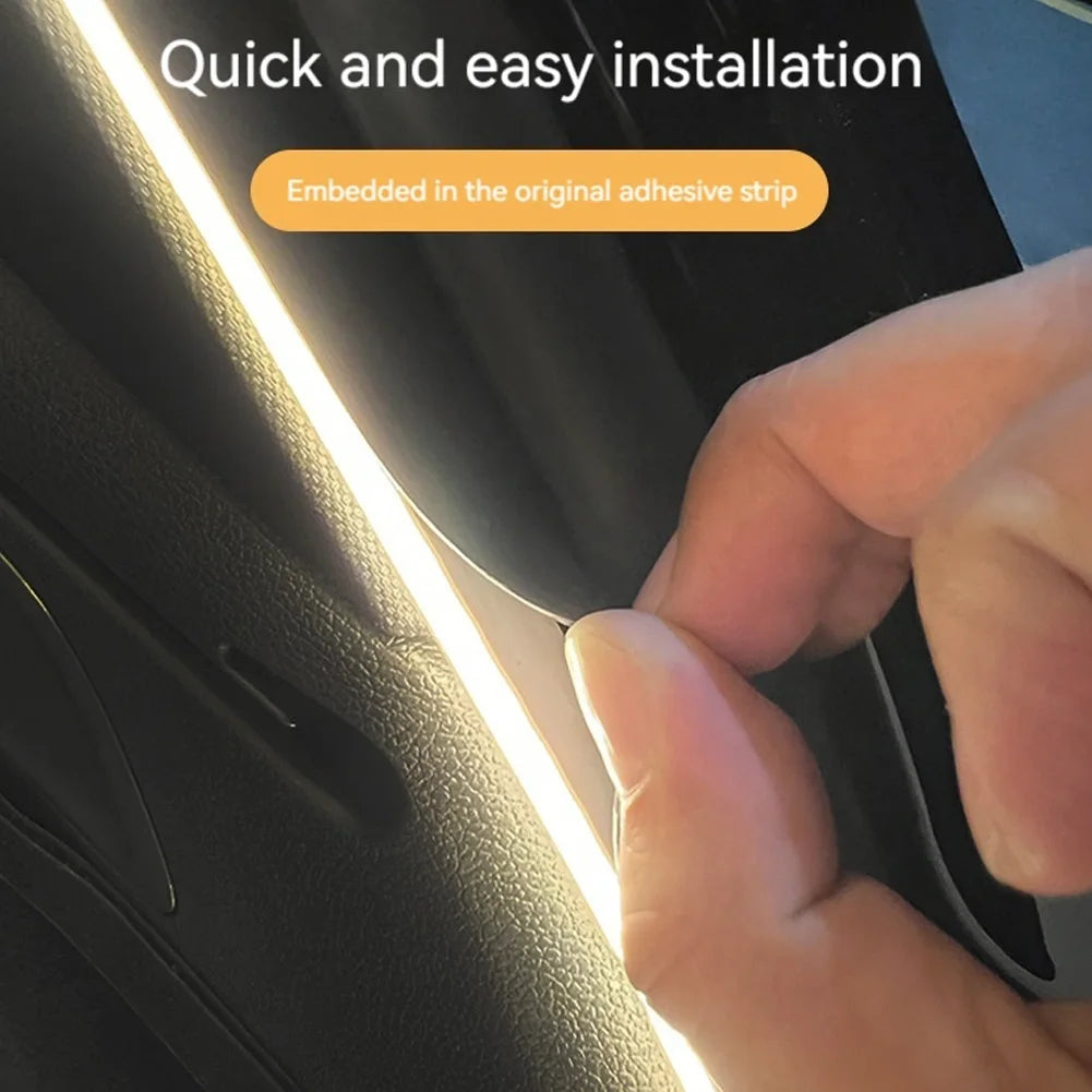LED Car Trunk Light Strip Multifunction Car Trunk Ambient Lighting Strip Atmosphere Light Strip for Sedan SUV Hatchback Pickup Qme