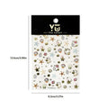 Summer 3D Beach Ocean Nail Art Stickers Shell Starfish Sticker Clams Qme one size