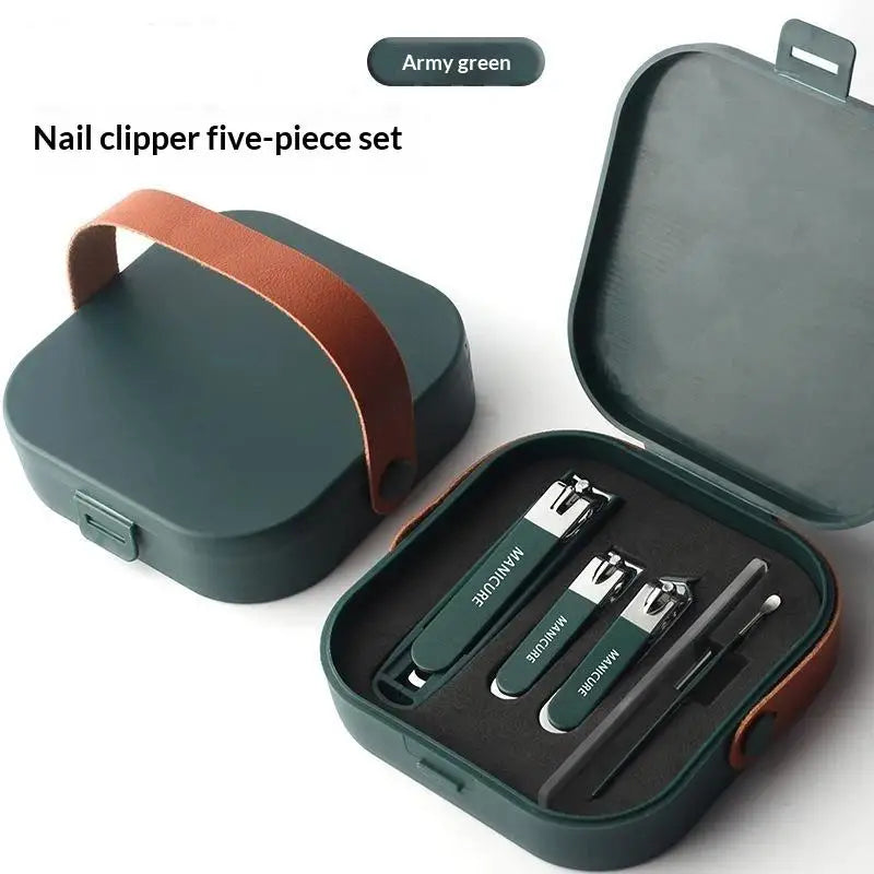 5 Lightweight Anti Splash Nail Clipper Handheld Scissors Storage Case Qme A5