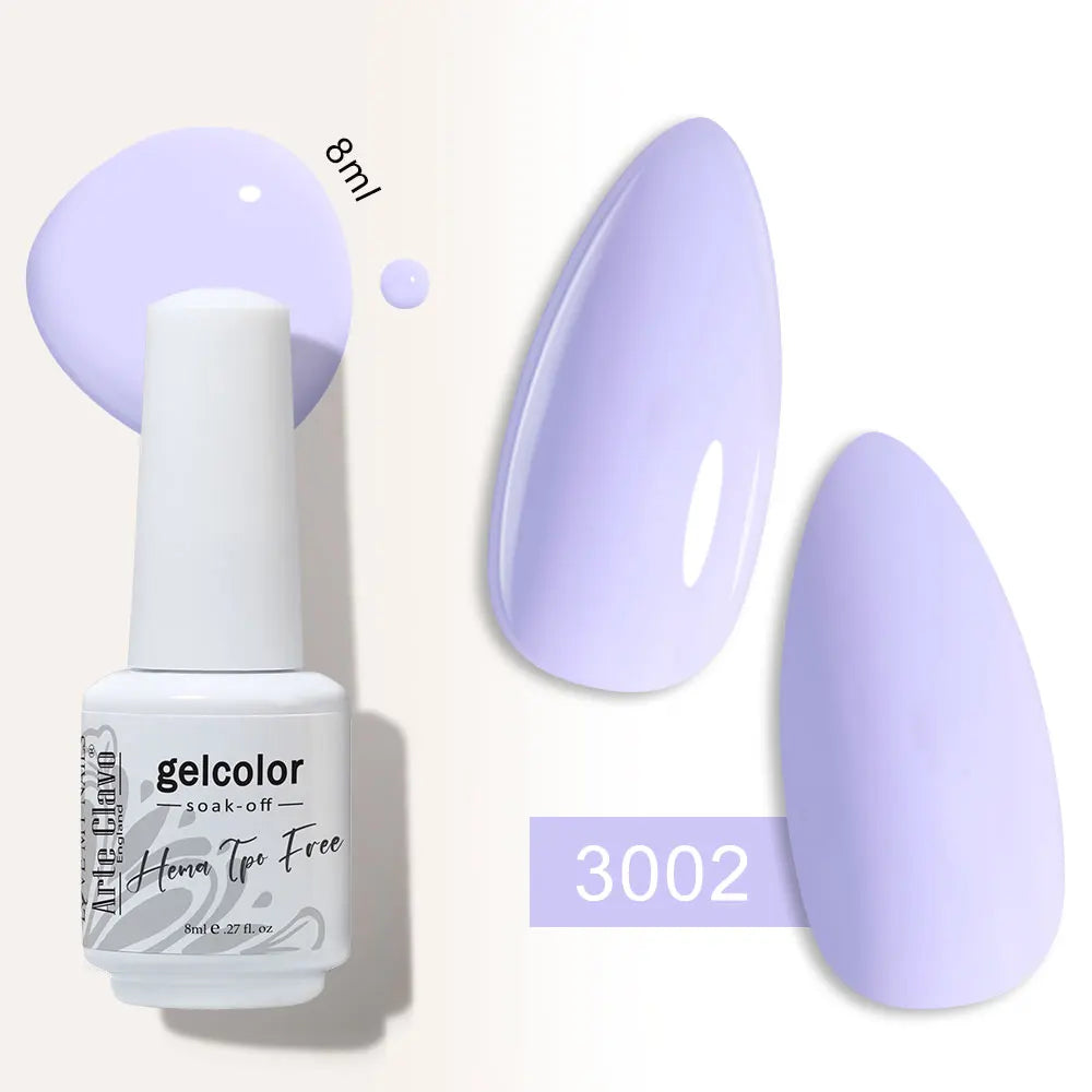 Arte Clavo Semi-permanent Gel Nail Varnish 180 Colors Semipermanent