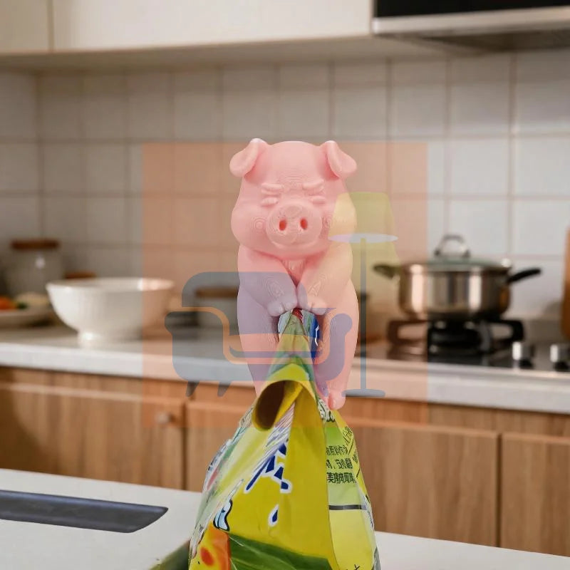 3D Printed 1/5pcs Set Farm Animal Bag Clip Funny Pet Lightweight And Durable Plastic Food Bag Sealing Clips Qme