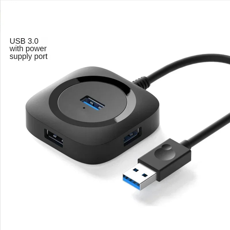 USB 3.0 HUB 2.0 Multi USB Splitter for PC Multiple USB 4 Port Expander High Speed 3 Hab Mini Micro USB3.0 Hub Card Reader Qme 3.0black 2m
