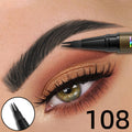 8 Colors 2 Fork Microblading Eyebrow Pen Waterproof Liquid Eye Qme 108