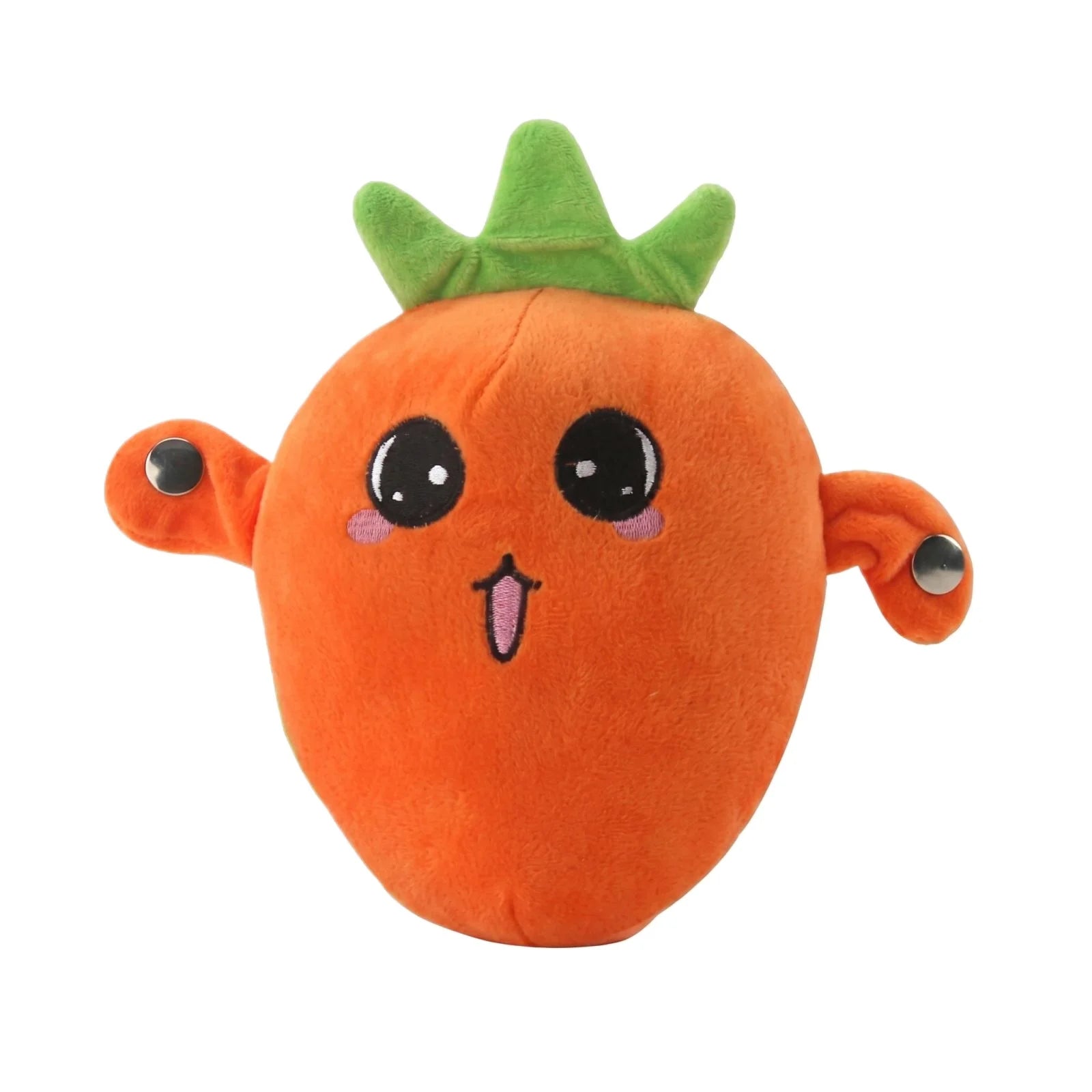 Cartoon Fruit Sensing Rhythm Radish Plush Toy Parent-child Interactive Plush Doll Cultivate Music Perception Ability Fun Gift Qme D One Size