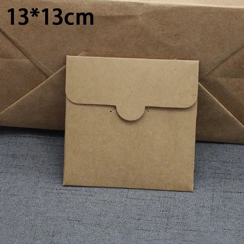 Thickened Square Kraft Paper Bags Card Packaging Eco-friendly Qme 13x13cm Kraft