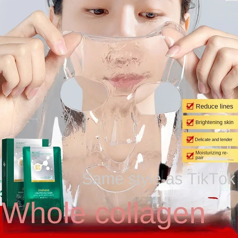 5pcs*30ml Hot Sale Seaweed Collagen Filling Crystal Mask Replenishing Fruit Jelly Skin Transparent Mask Skin Care Masque Qme