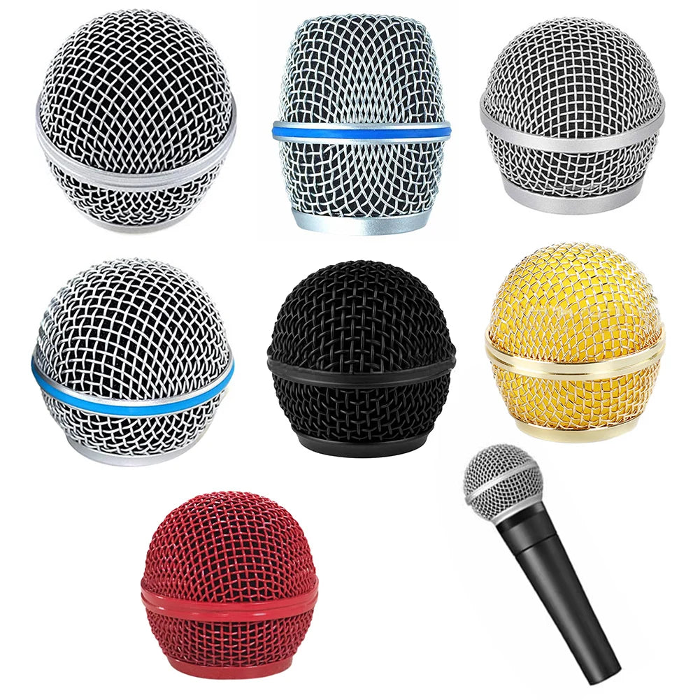 Microphone Replacement Head Mic Grille Cover Shure Beta 58 Microph Qme