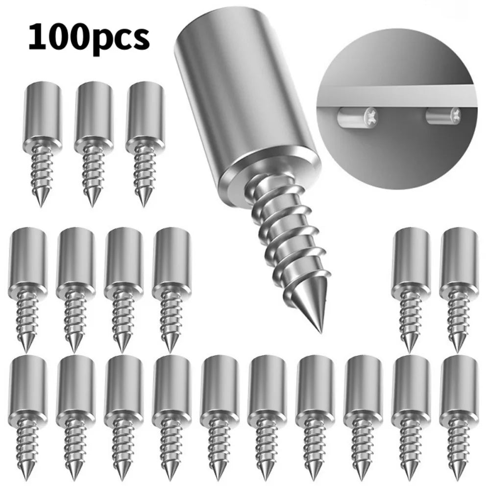 New Cross Self Tapping Screw Wardrobe Layer Plate Holder Cabinet Glass Partition Nails Fixed Screw Shelf with Non-Slip Sleeve Qme