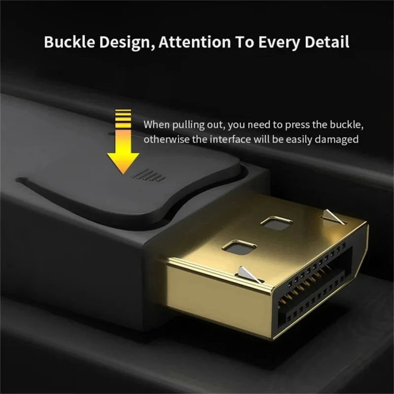Displayport DP to HDTV Cable 4K 30HZ Full HD Display Port to HD Video Converter Laptop Computer Monitor Projector 1080P Adapter Qme