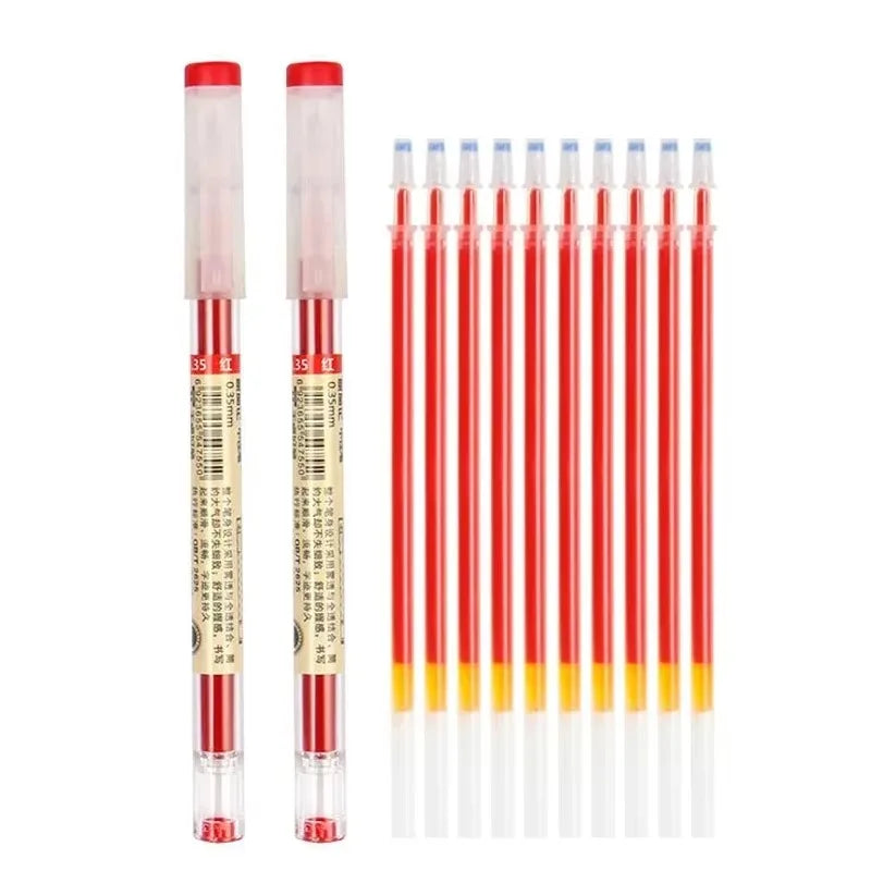 3- Fine Point Pen Black Blue Red Ink Gel Ballpoint School Office