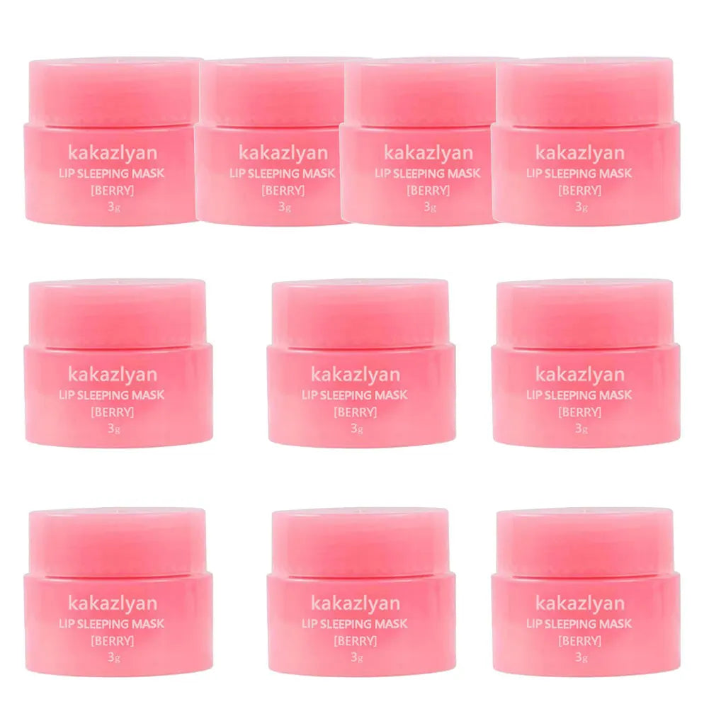 Jelly Lip Balm Fruite Fragrance Moisturizing Gloss Mask Base Makeup Qme 10pcs