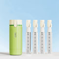 4-in-1 Shampoo Bottle Portable Cosmetics Lotion Bottle Storage Bottle Travel Separate Bottle Shampoo Bath Gel Separate Bottle Qme Green
