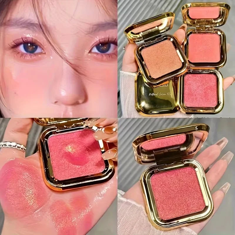 Cream Blush Palette Mashed Potato Texture Waterproof Long Lasting Qme