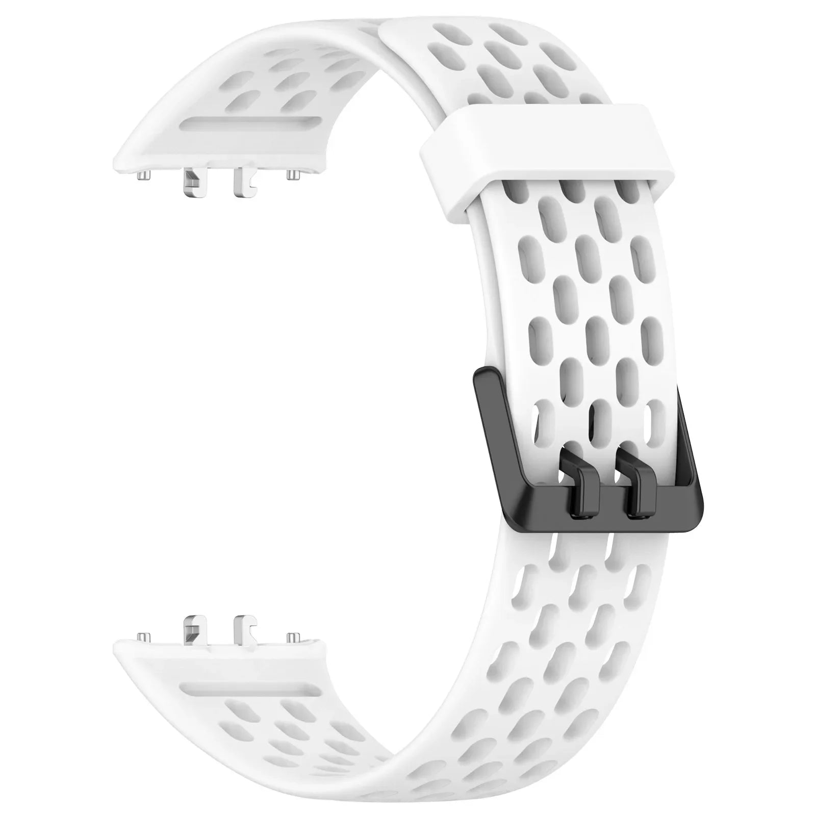 Breathable Straps for Samsung Galaxy FIT 3 Silicone Band Women Men Soft Sport Band for Samsung Smartwatch FIT3 Wriatband Qme White Samsung Galaxy Fit3