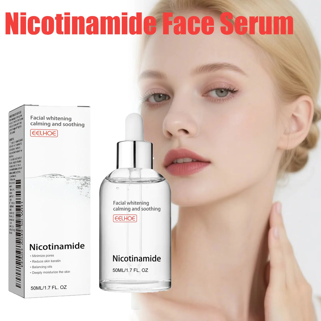 Niacinamide Face Serum Brightening Lighten Dark Spots Acne Marks Fade Blemishes Pigmentation Moisturizing Facial Essence Qme
