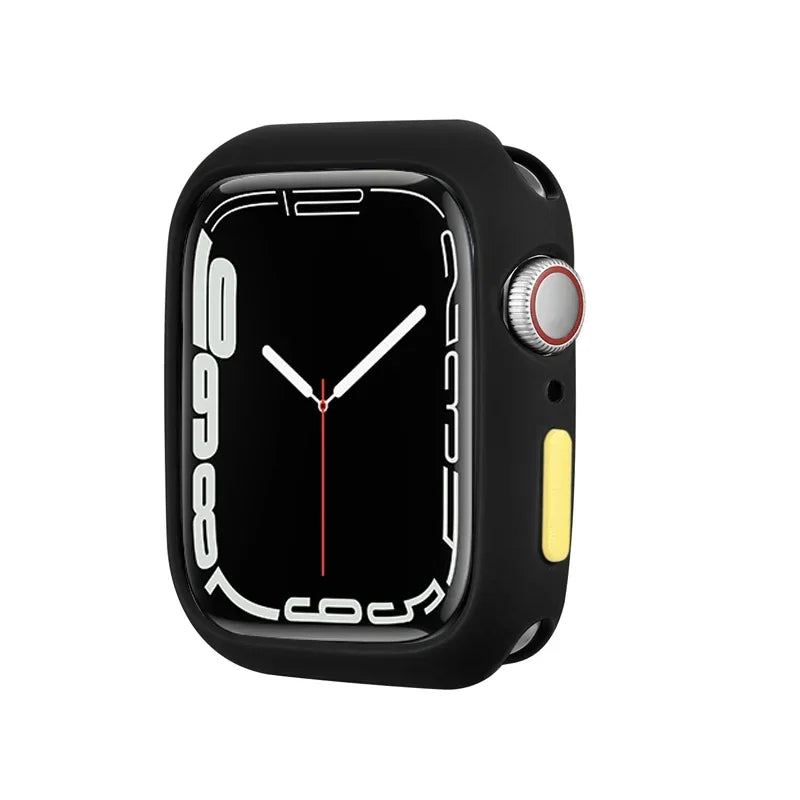 Candy Soft Silicone Case For Apple Watch Cover Ultra 9 8 7 6 Se 45mm 42mm 44mm 40mm 41mm 38mm rubber Protection watch for women Qme