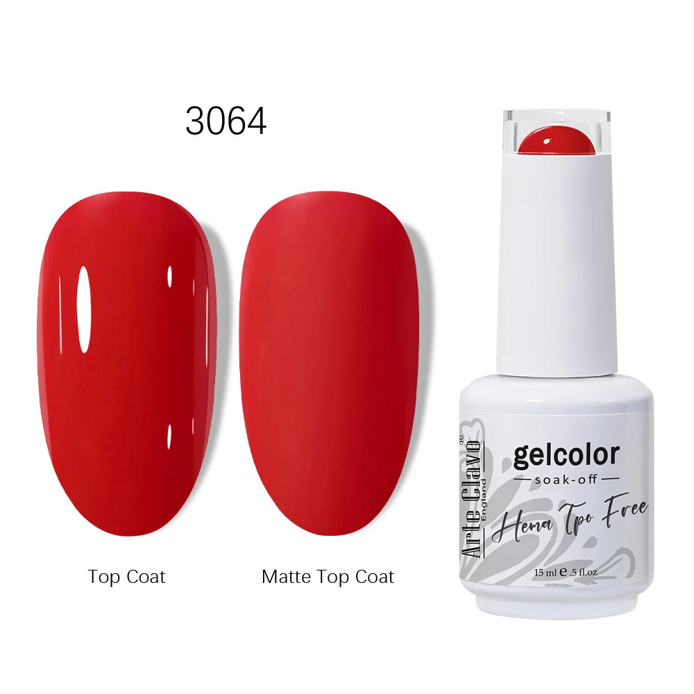 Arte Clavo HEMA TPO Gel Nail Polish Pink Series Semi Permanent Soak
