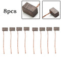8Pcs Set Carbon Brushes 6*6*10mm Replacement Parts For Blower Motor Fan Motor Windshield Wiper Motor Power Tools Qme Default Title