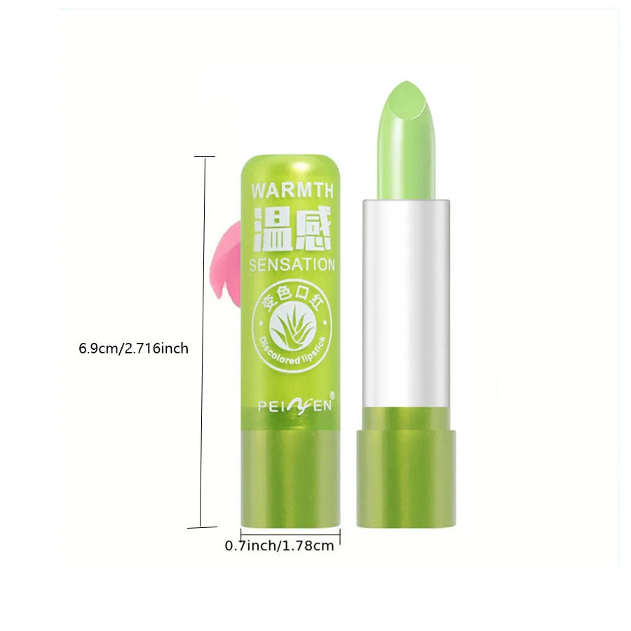 Aloe Lipstick Moisturizing Water Locking Warm Changing Durable Qme