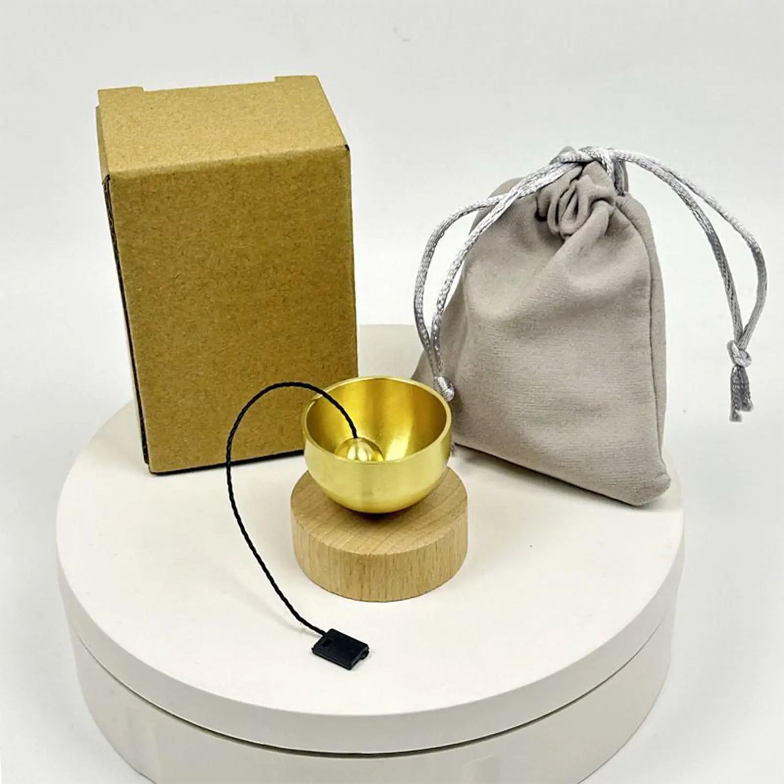 Singing Bowl Brass Spiritual Chimes Stress Relief Singing Bowl Set for Beginners Women Relaxation Yoga Chanting Mindfulness Qme