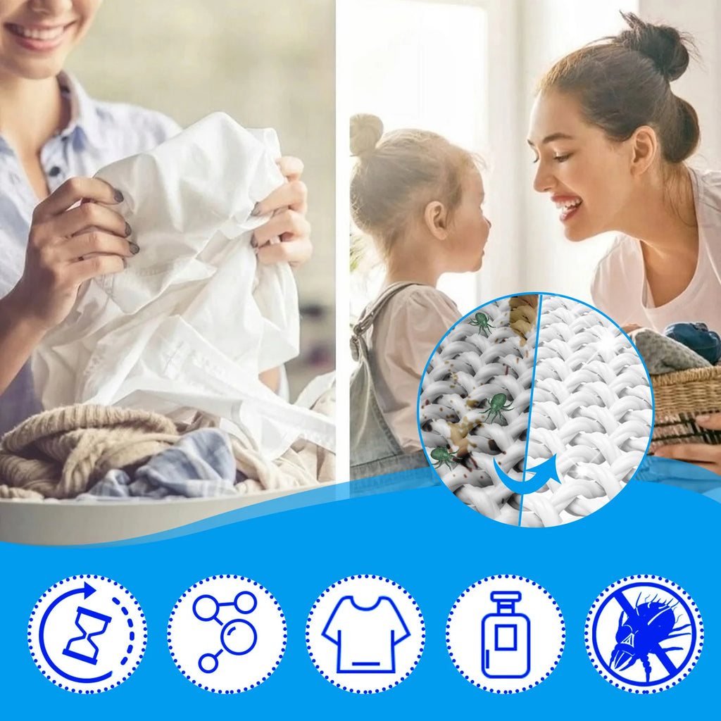 Laundry Detergent Soft Clothes Dirt Heavy Stain Clean Removal Freshing Concentrated Washing Powder Dissolvable Laundry Tablets Qme