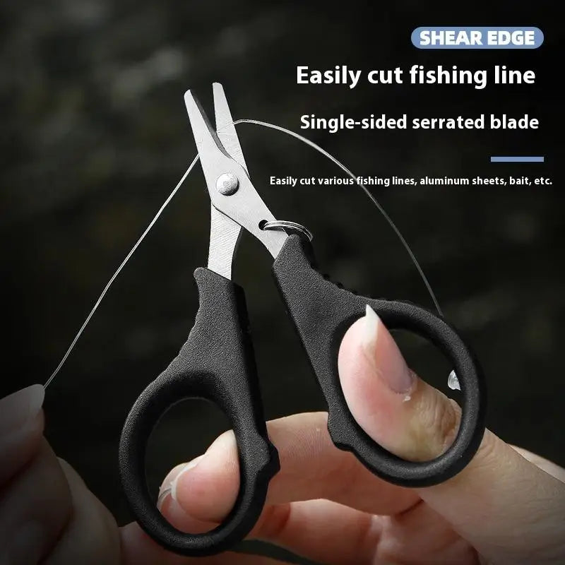 Titanium Coating Stainless Steel Fishing Scissor Plier Cut PE Braid Qme