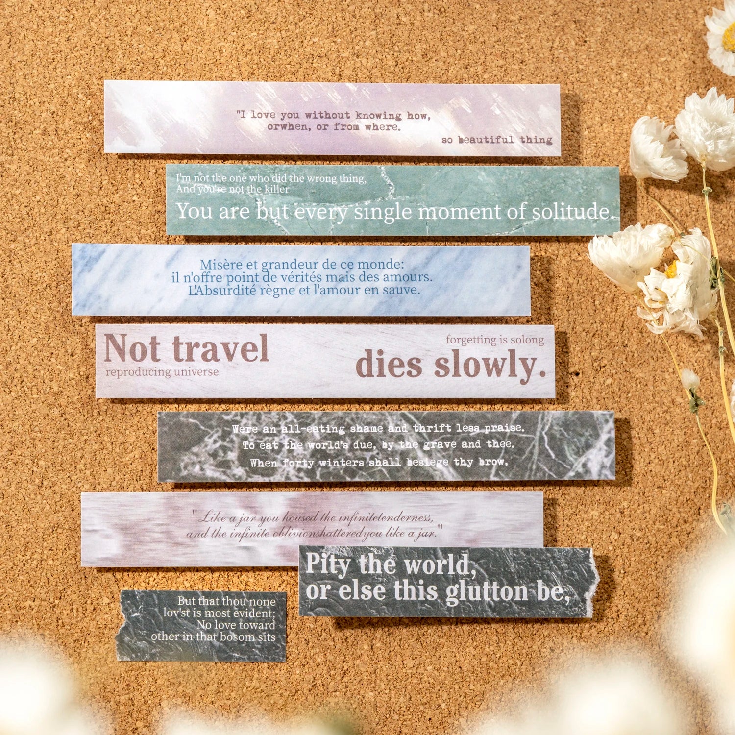 48 Sheets/Bag 100 Lines of Love Themed Sticker Set for DIY Scrapbooking Journal Planner Decoration Phone Case Laptop Qme