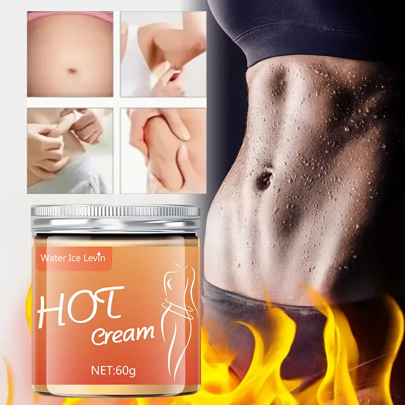 Full Body Fitness Massage Cream, Hot Compress to Tighten Abdominal Muscles Qme