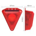 Solar Outdoor Alarm LED Flashing Warning Strobe Light 129 Decibels Dog Barking Sound Security Siren For Home For Villa For Farm Qme 1pcs