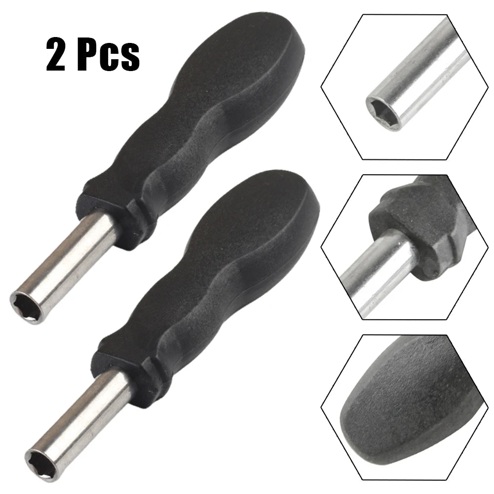 2pcs 6.35mm Hex Plastic Screwdriver Handle Practical Small Home Repair Hand Tools Qme