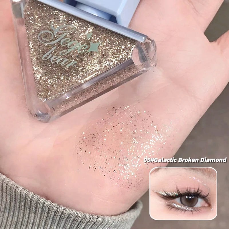 Gege Bear Glazed Eyeshadow Liquid Pearlescent Glitter Brightens Qme GX1266-5
