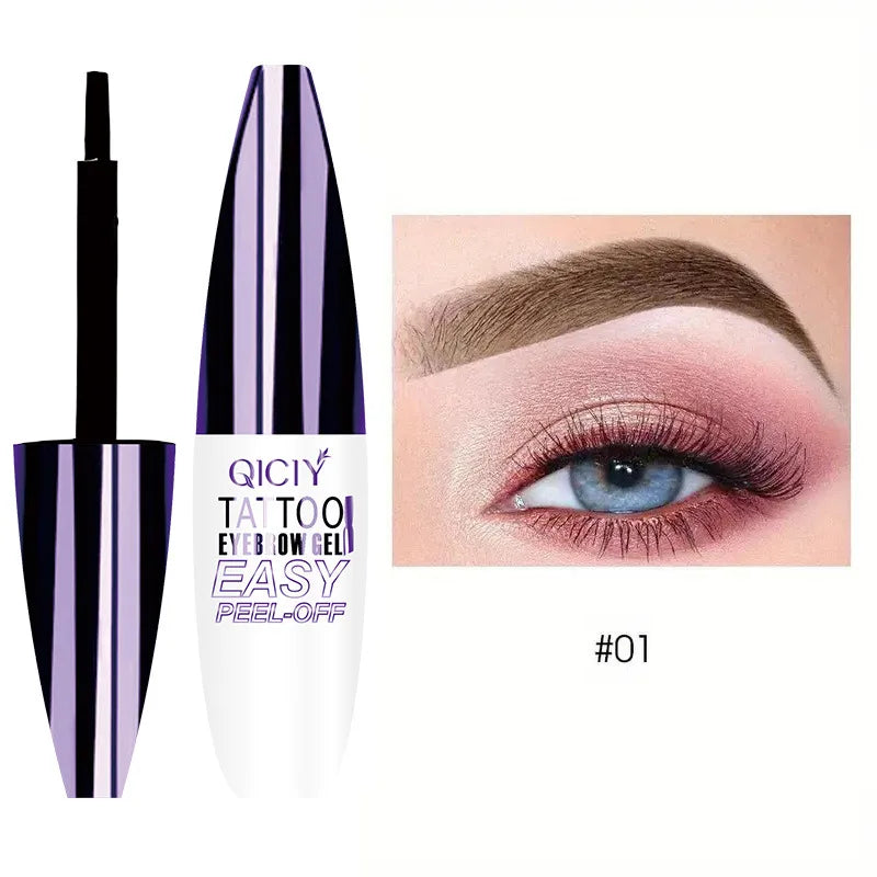 Dyeing Eye Brow Tattoo Tint Peel Off Eyebrow Eyeliner Freckles Dye Cream Waterproof Eyebrow Enhancer Gel Make Up Cosmetic Tool Qme 01