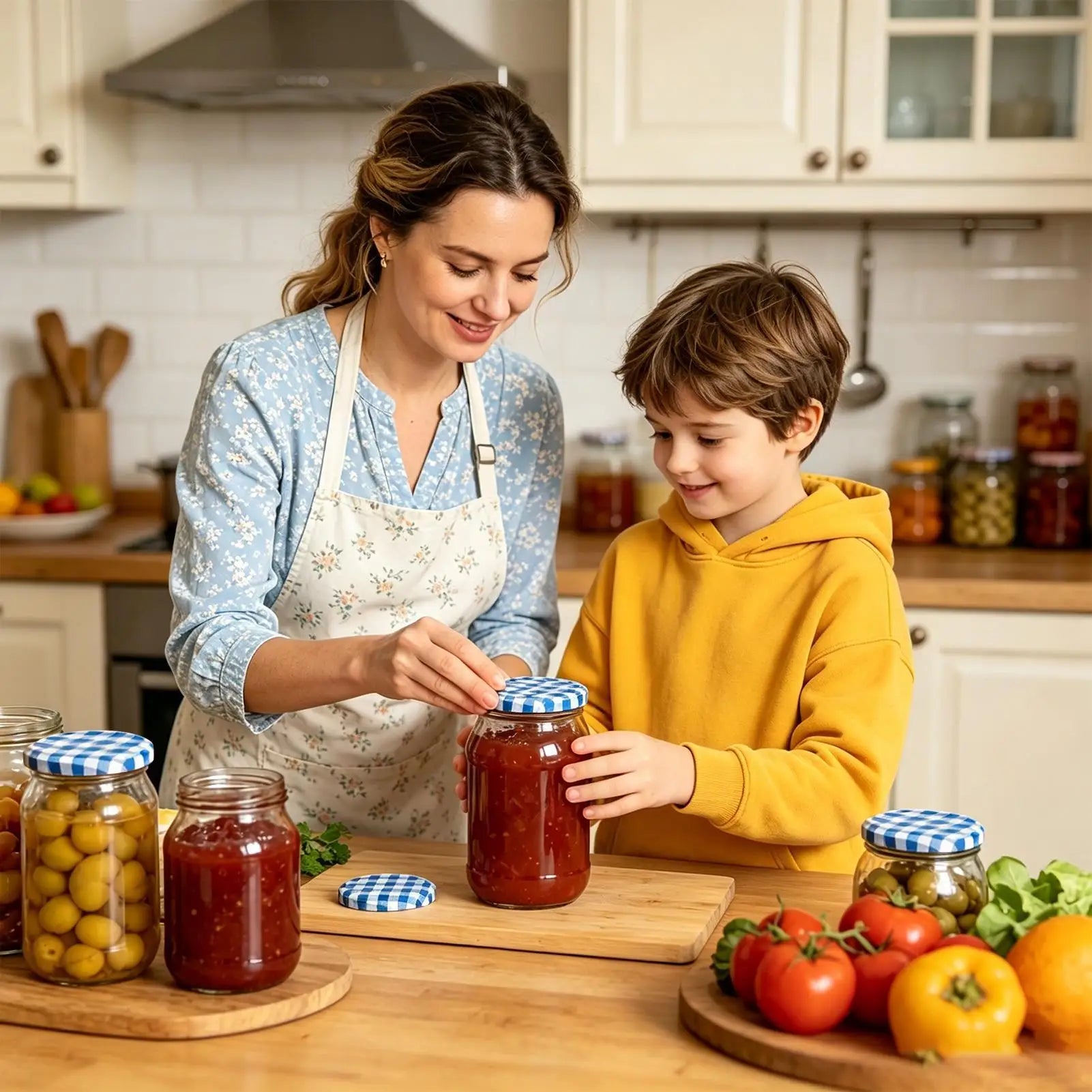 Lids Jars Metal Reusable Leak Proof Caps Regular Mouth Canning Jams Qme