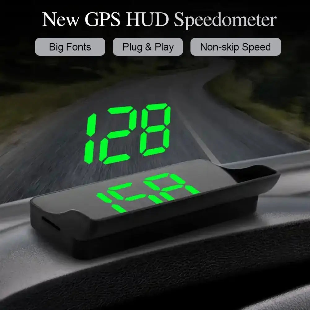 V9 Car Head Up HD Display GPS Speedometer Speed KMH Digital HUD Windshield Projector For All Cars Auto Electronics Qme