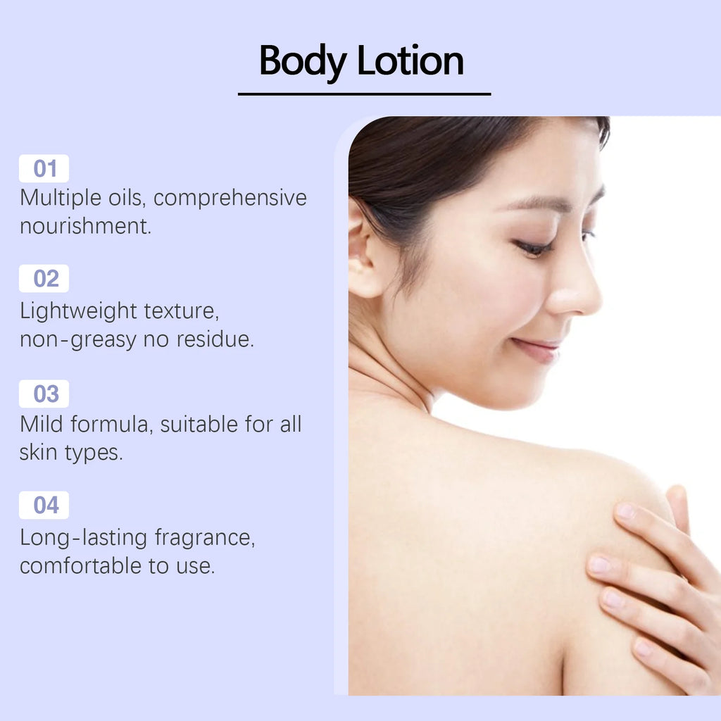 Tender Moisture Body Lotion Vanilla Cashmere Nourishing Dry Skin Care Lightweight Non-Greasy 24h Hydration for All Skin Types Qme