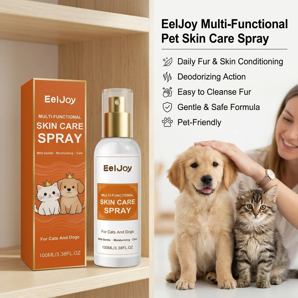 Multi-functional Pet Skin Care Spray Repair Damaged Skin Relieve Itching Smoothing Hair Moisturizing Pet Itchy Skin Relief Spray Qme