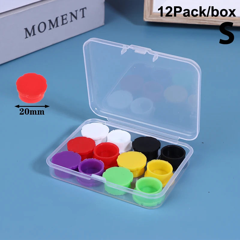 3 Glass Vials Protective Vial Caps Insulin Bottles Leak-proof Qme 12Pcs 3ml