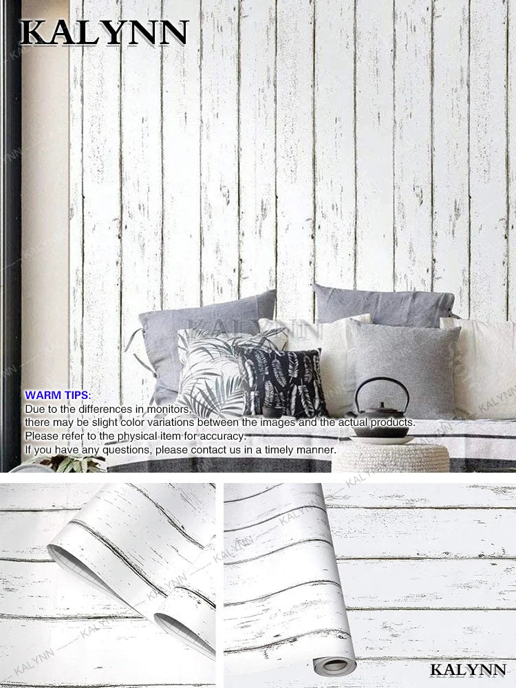 Faux Wood Grating Peel Stick Wallpaper Self Adhesive Wall Stickers Qme